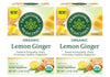 Traditional Medicinals Organic Lemon Ginger Tea, 16 Count (Pack Of 2) - Total 32 Tea Bags