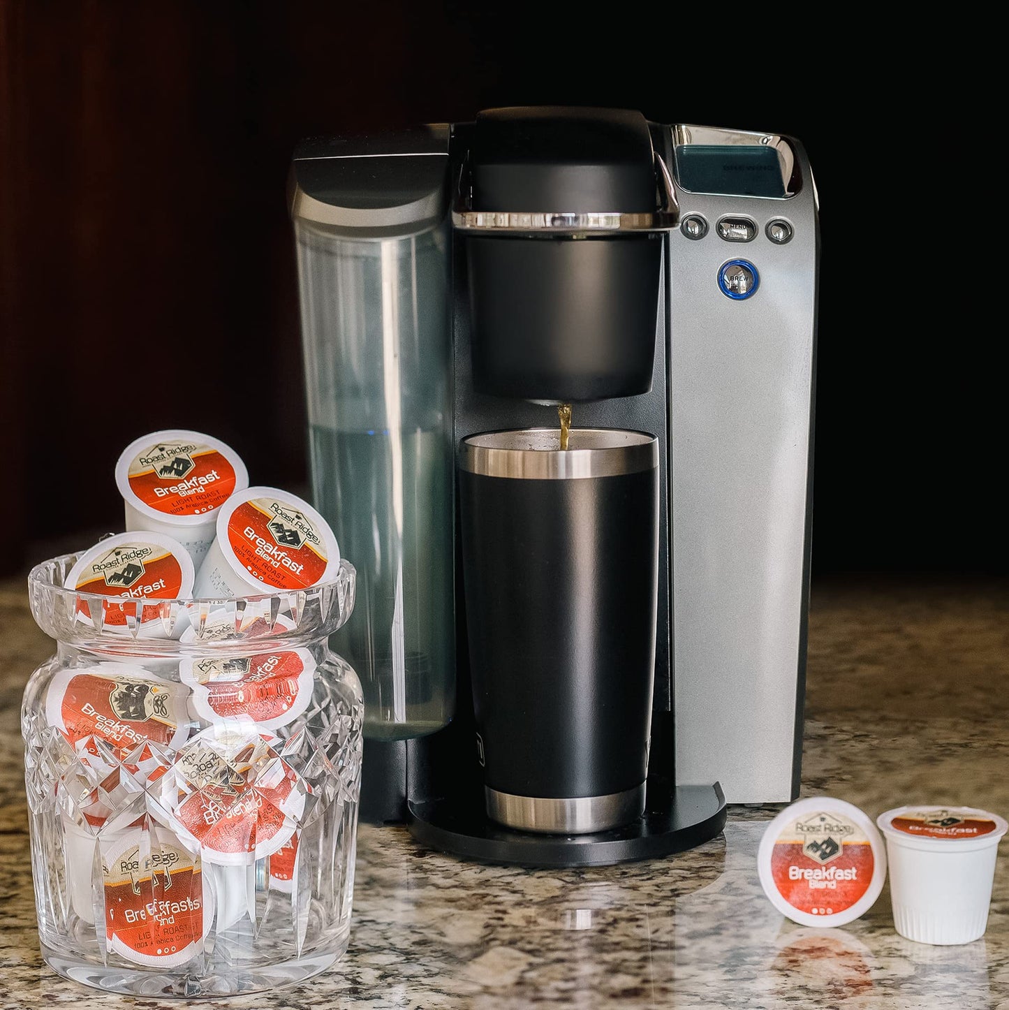 Roast Ridge Single Serve Coffee Pods for Keurig, Breakfast Blend, Light Roast, 100 Count