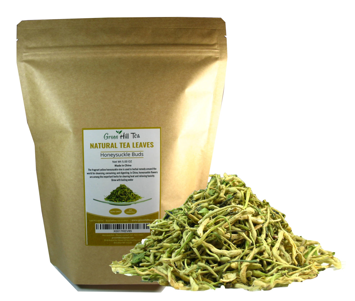 Greenhilltea Traditional Health Herbs, Honey Suckle Dried Herbal Tea Honeysuckle 5 Oz