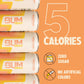 BUM Sugar-Free Energy Drink  Peach Mango - Lightly Carbonated & No Artificial Colors  Natural Caffeine & Citicoline for Energy & Focus  Brain Boost & Workout Sports Beverage - 12 oz  Pack of 12