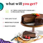 Davids Cookies Triple Chocolate Cheesecake, 10, Pre-sliced 14 pcs, 2 Pound, Perfect Dessert for Chocolate Lovers