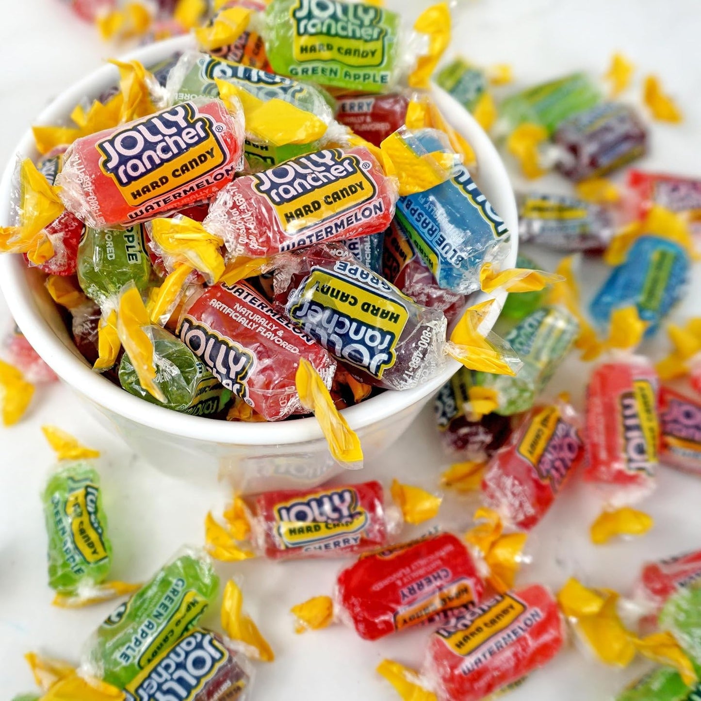 Jolly Ranchers Assorted Fruit Flavored Candy, 2Lb Bulk Bag (Approx 150 Pieces), Individually Wrapped Hard Candy, The Hampton Pop