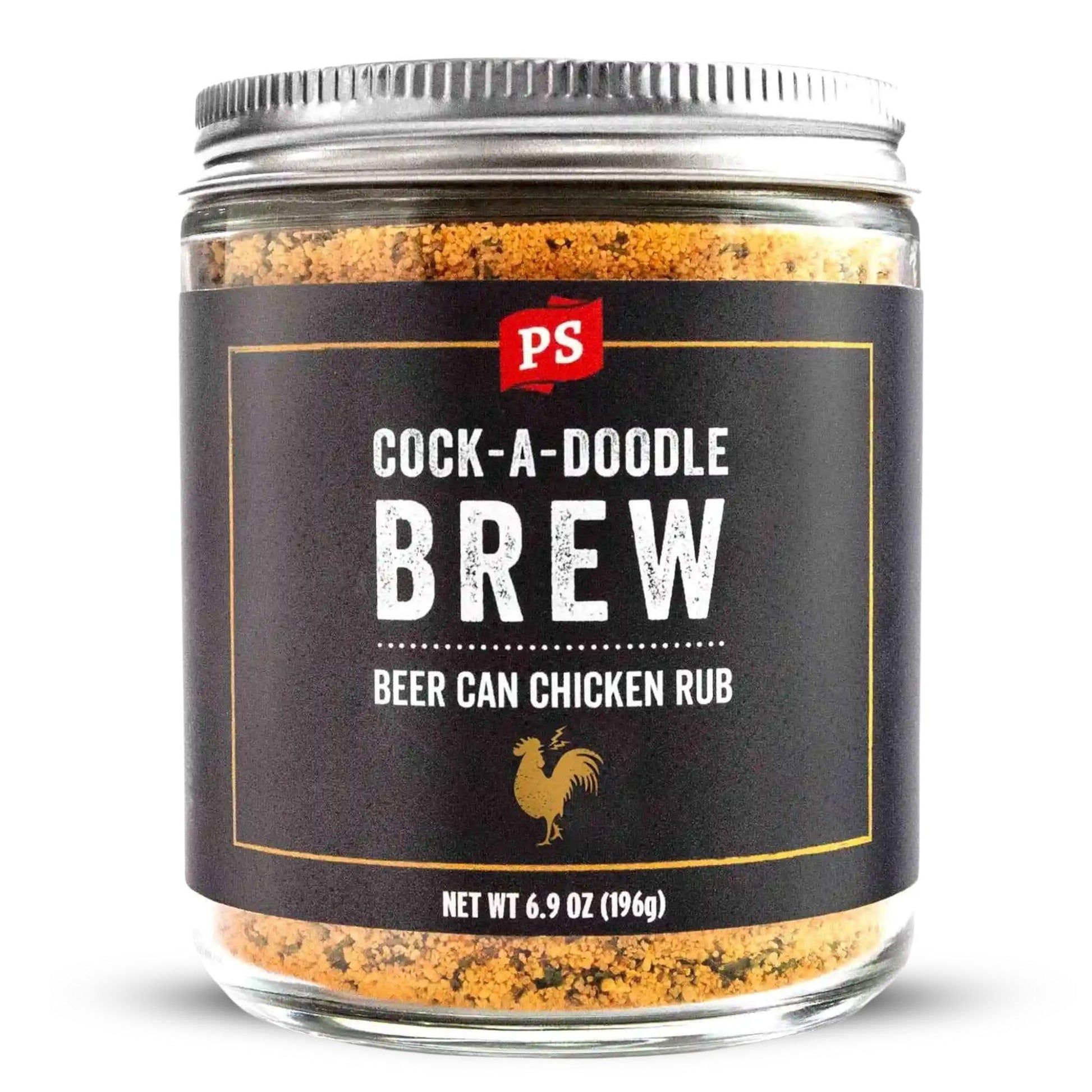 PS Seasoning Beer Can Chicken Seasoning, BBQ Rub, Garlic & Paprika, 6.9 oz
