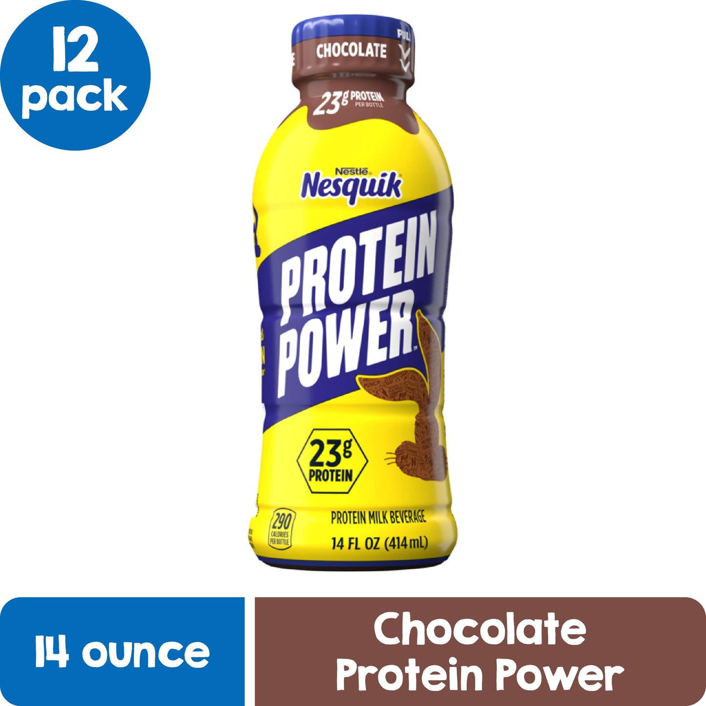 Nesquik Protein Power Chocolate Milk, 168 Fl Oz