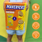 Mavericks Sandwich Crackers Variety Pack - Peanut Butter & Cheddar Snack Crackers, Whole Grain - 2 Boxes (6 Snack Packs of Each)