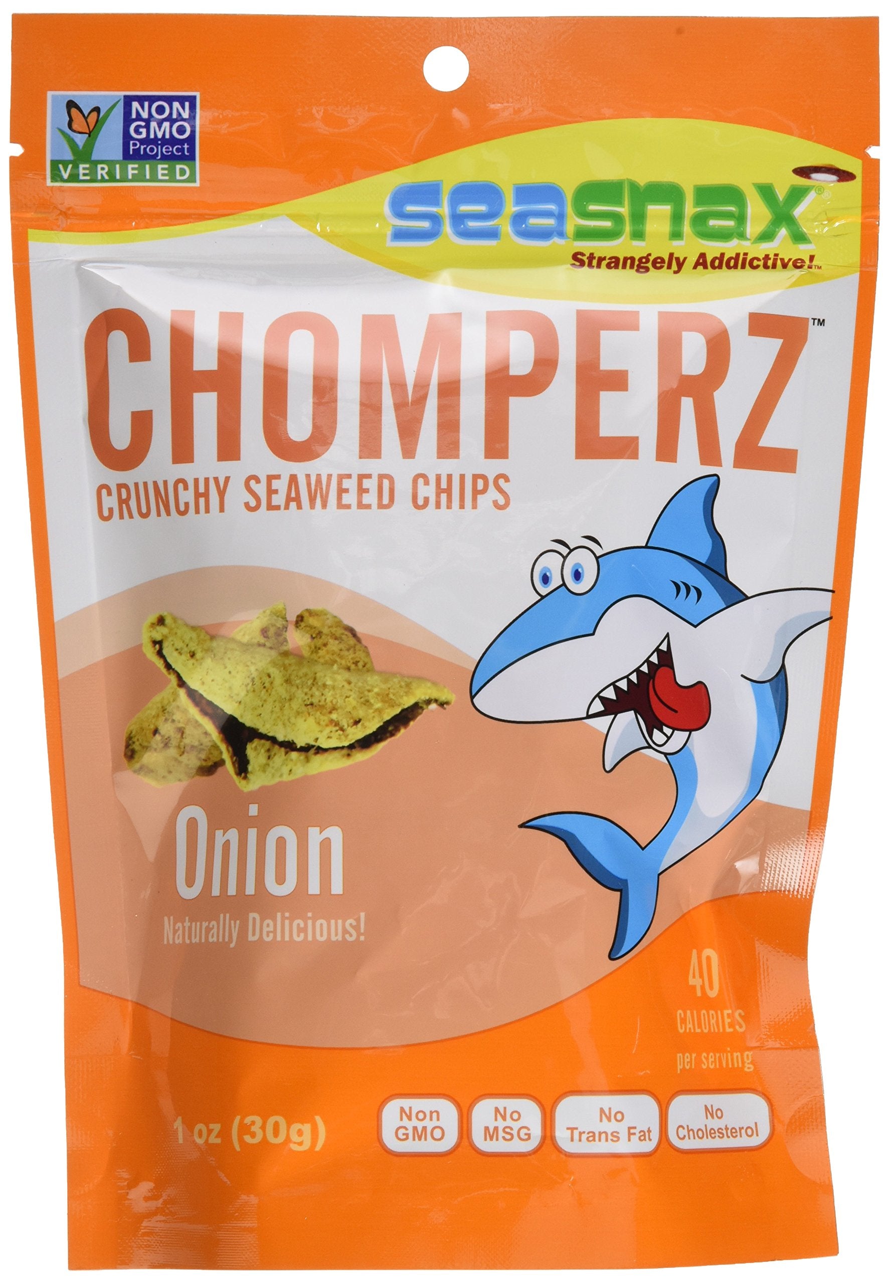 Seasnax Chomperz Onion Seaweed Snack 1 Oz