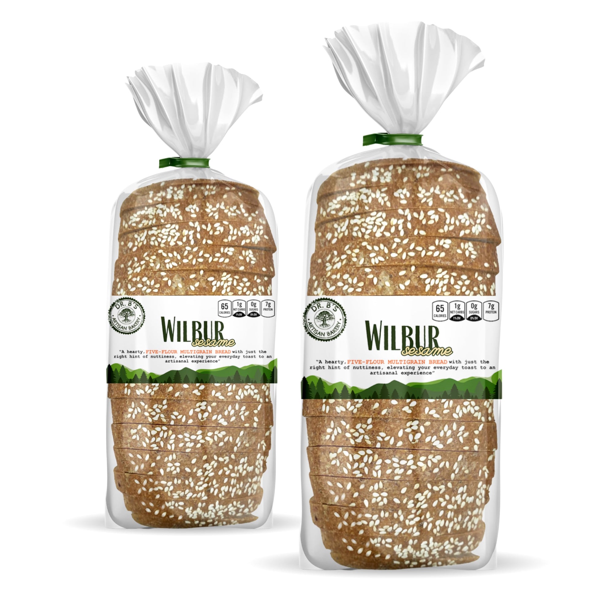 LOWCARB AVENUE Multigrain Bread - 1g Net Carbs, 7g Protein, Vegan, Sugar Free, 2 Pack (16 oz)