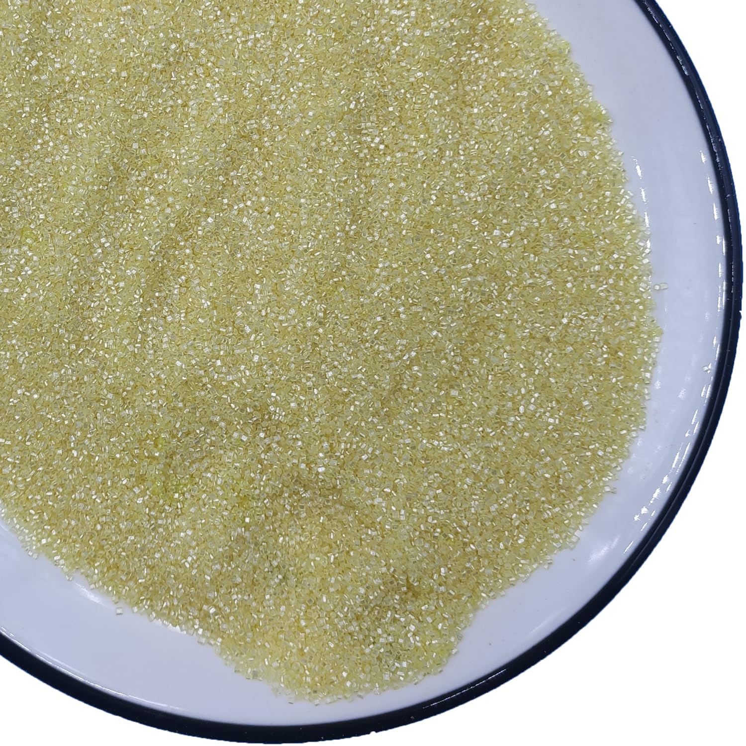 Edible 5 Ounce Fine Decorative Yellow Sanding Sugar Sprinkles for Baking, Sparkling Crystals for Cakes, Cookies, Cupcakes, Ice C