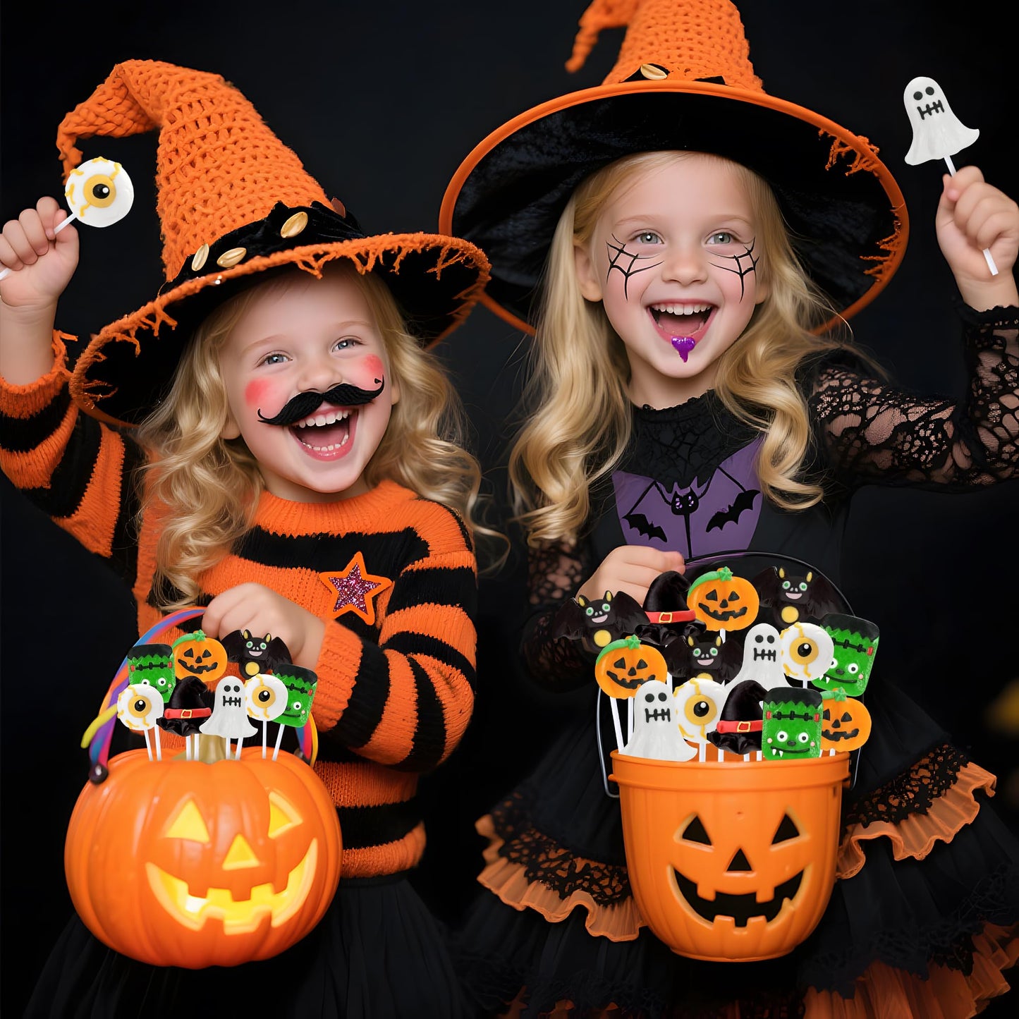 Halloween Candy Bulk 30 Packs, Assorted Halloween Lollipops for Trick or Treating, Party Favors, Classroom Goodie Bags & Holiday
