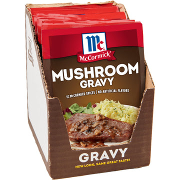 McCormick Mushroom Gravy Mix, 0.75 oz, Pack of 12, Model 10052100090204