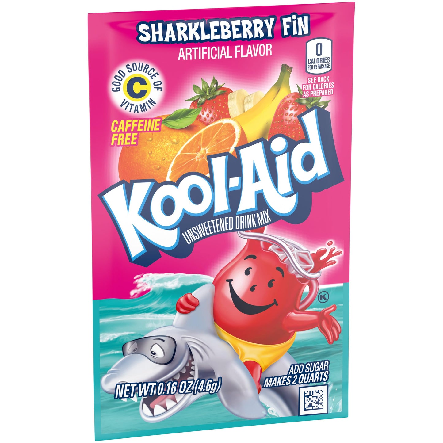 Kool-Aid Unsweetened Caffeine Free Strawberry Orange Punch Zero Calories Powdered Drink Mix 192 Count Pitcher Packets