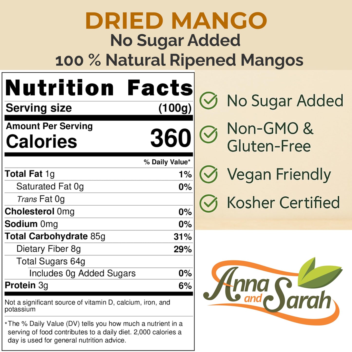 Dried Mango Slices - 33 Lbs Delicious Texture Soft & Juicy No Sugar Added Dried Mango - Naturally Ripened Mangos Dried Fruits -