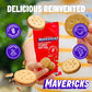Mavericks Sandwich ers Peanut Butter - Plant-Based Peanut Butter Sandwich  Snack ers  Whole Grain  Non-GMO - 1 Box (6 Snack Packs)