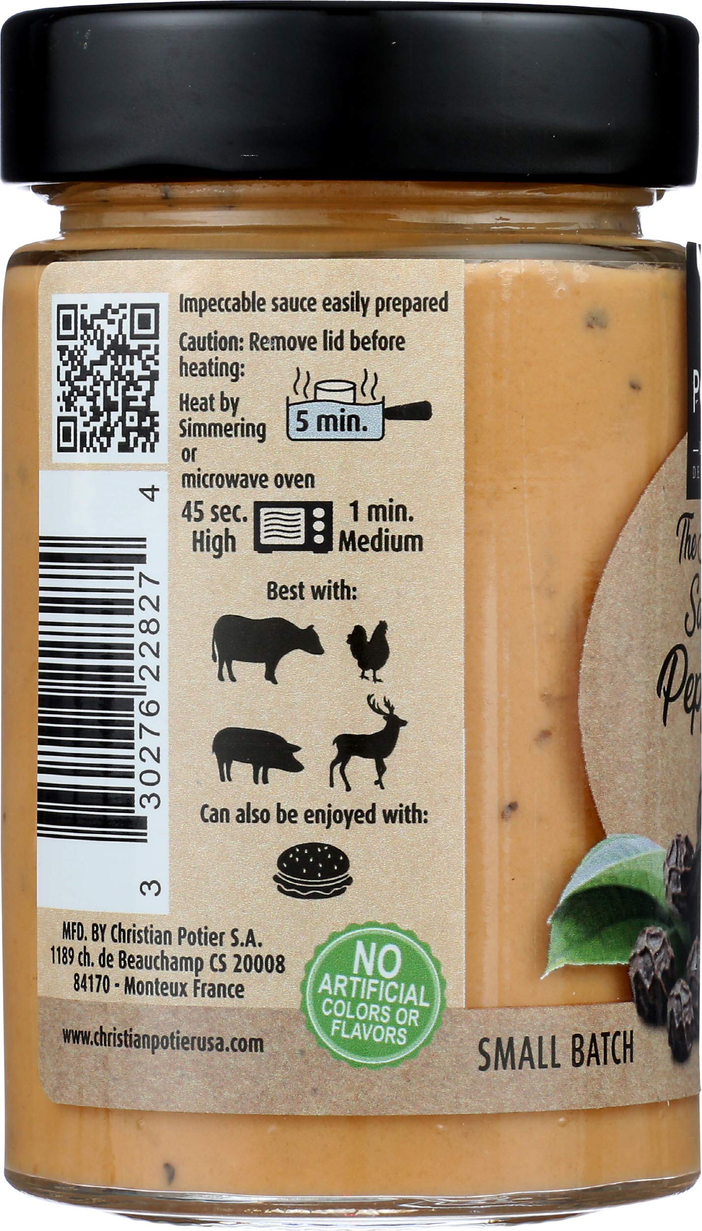 Christian Potier Peppercorn Sauce, 6.35 OZ