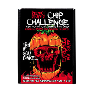 Red Hot Reaper - 1x Chip Challenge Hottest Snack - Halloween Carolina Reaper Spicy Challenge - Stupidly Spicy Hot Chip