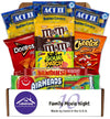 Movie Candy Popcorn Snacks Basket - Movie Night Supplies - Snack Box Care Package Gift Baskets - Binge Watching - Date Night - F