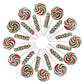 Christmas Candy Lollipops - 24 Holiday Suckers Individually Wrapped Bulk - 18G Swirl And 12G Twisty Pops
