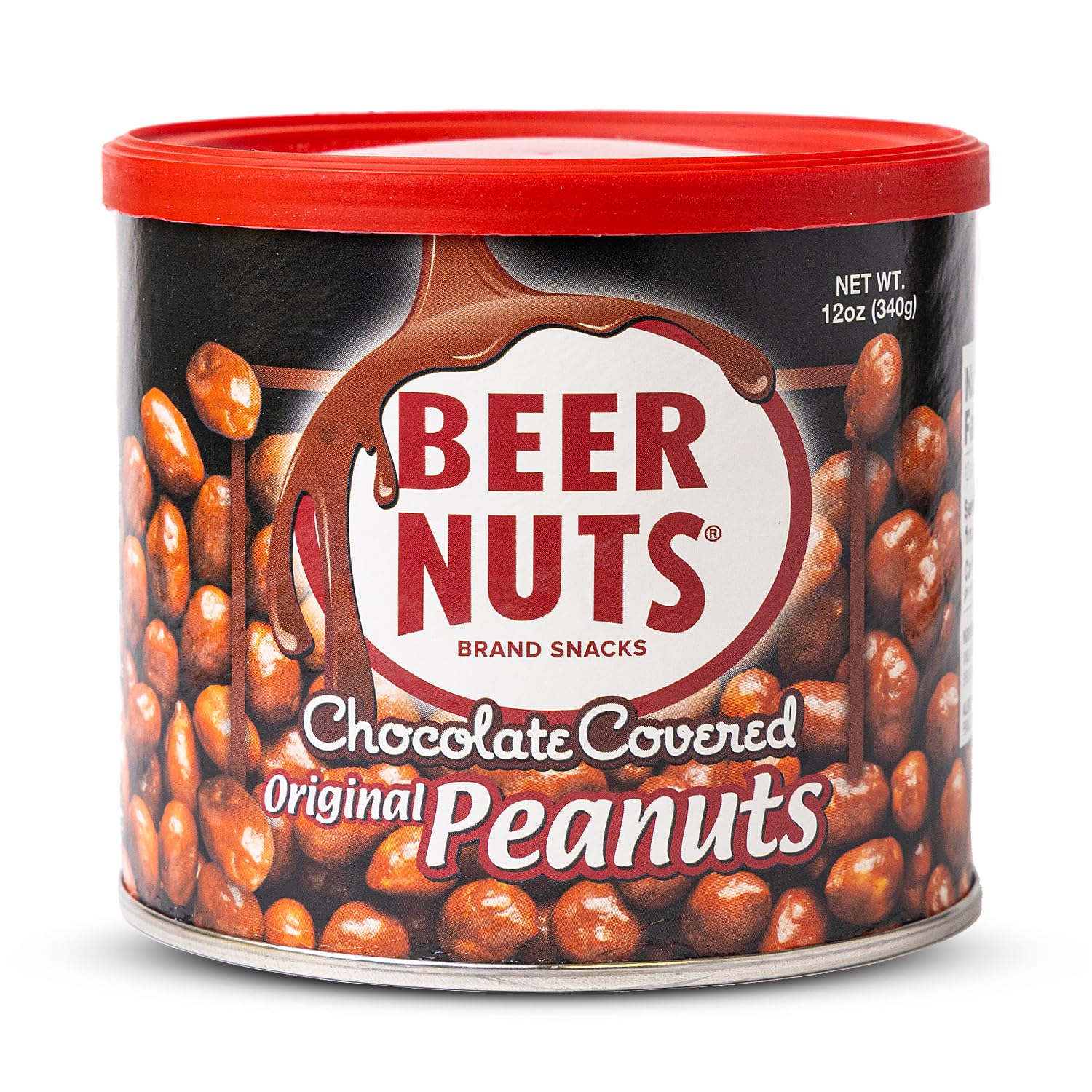 BEER NUTS Chocolate Covered Peanuts, Gluten Free, Low Sodium, 12oz