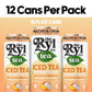 Ryl Iced Tea, Peaches & Cream Tea, Antioxidant Superblend, Zero Sugar, Low Carb, Zero Calorie Iced Tea, 16.0 Fl Oz (12-Pack)