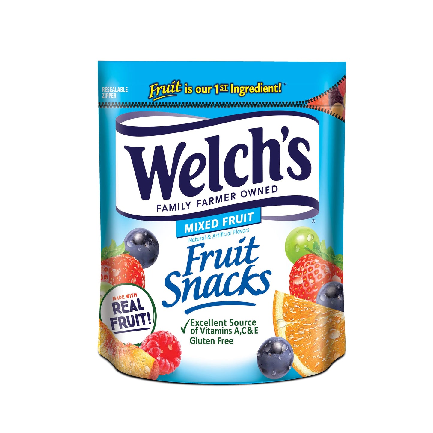 Welch'S Fruit Snacks, Mixed Fruit, Perfect For Serving At Parties, Gluten Free, Bulk Bag, 28 Oz (Pack Of 1)