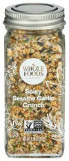 Whole Foods Market, Seasoning, Spicy Sesame Garlic Crunch, 2.36 Ounce