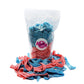 Smarty Stop Sour Mix Belt Gummy Candy Collections (Freedom Mix/Raspberry-Cherry & Blueberry, 1 Pound (Pack Of 1))