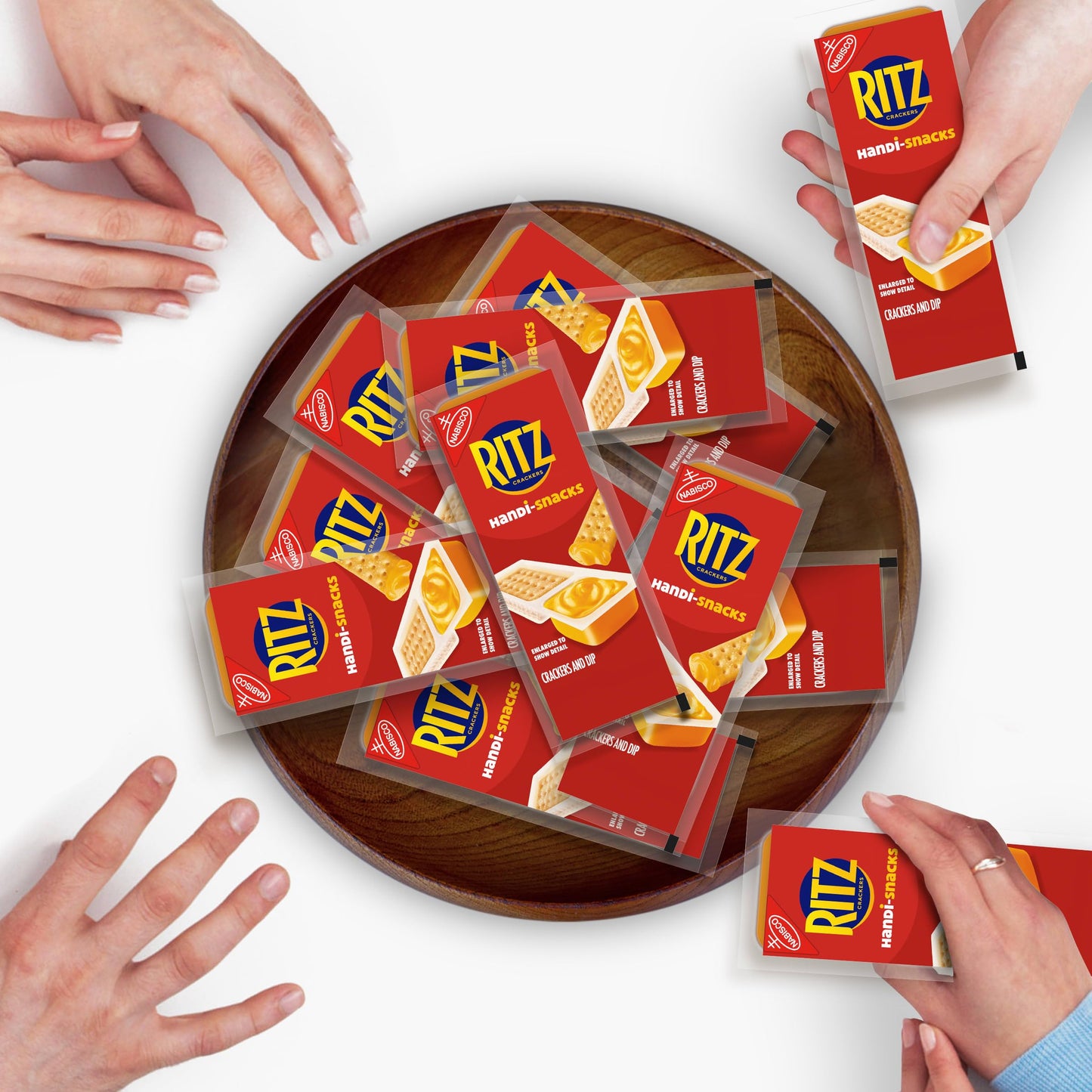 Handi-Snacks RITZ Crackers N Cheesy Dip Snack Packs, 10 Snack Packs