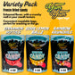 Generic Freeze Dried Candy Variety Pack – 10oz – Rainbow Krunchies, Sour Lemon Ballz, Cinnamon Hotties – Multicolor