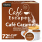 Café Escapes Flavored Coffee K-Cup Pods, Café Caramel, 72 Count, Model 5000330174