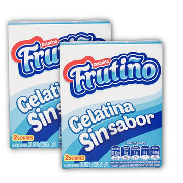 Generic Frutio Gelatina Sin Sabor - 2 Paquete Por 2 Sobres (15 Grams) - Despensa Colombiana