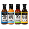 Lucky Foods Variety pack of Kimchi Mayo, Kimchi Hot (Sweet & Spicy), Bulgogi & Oyster Flavored Sauces (4 bottles/total 55.75 oz)
