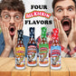 ASS KICKIN Hot Sauce Gift Set - Premium Gourmet Hot Sauce for Wings & Burritos - 4 Pack of 5 Fl Oz