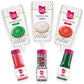 Cake Mate Christmas Decorating Kit - Red & Green Sugar, Cookie Icing Pouches, Jingle Mix Non Pareil - Holiday Baking Essentials