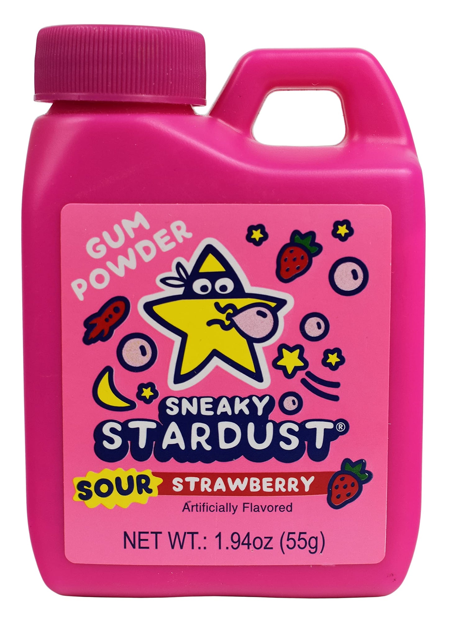 Kidsmania Set Of 6 Assorted Sneaky Stardust Magical Morphing Gum Jugs-Transforms From Powder To Gum In Your Mouth-2.5Inch L X 1I