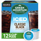 Green Mountain Coffee Roasters Brew Over Ice Classic Black, Single Serve Keurig K-Cup Pods, Medium Roast Iced Coffee, 12 Count