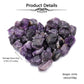 Top Plaza Bulk Amethyst Healing Crystals Rough Stones - Large 1'' Natural Raw Stones Crystal For Reiki Healing, Wicca, Witchcraf