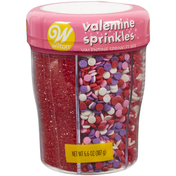 Wilton 6-Cell Happy Valentines Day Sprinkles Mix, 6.6 Oz. (Pack Of 1)
