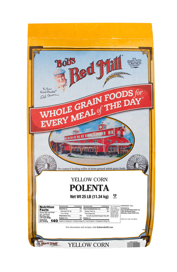 Bobs Red Mill Polenta/Corn Grits - 25 Pound (Pack of 1) - Classic Italian Polenta, Rich Creamy Porridge, Vegan