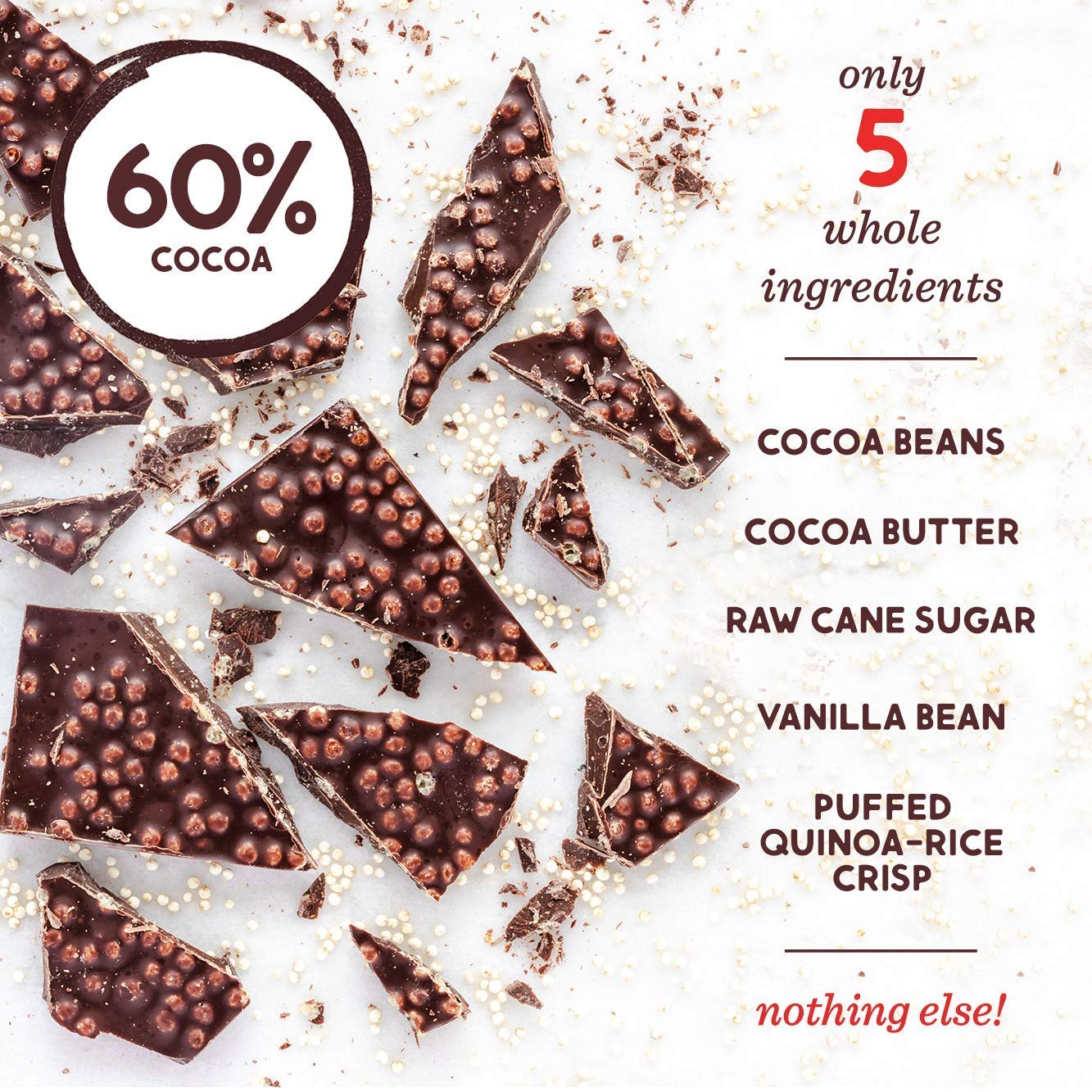 Alter Eco Chocolate Bars Pure Dark Cocoa Fair Trade Organic Non-GMO Gluten Free 12 Count (Pack of 1) Model 655704