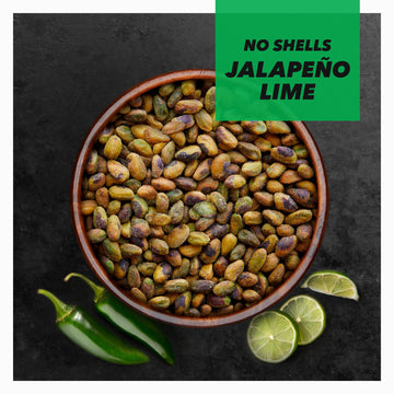 Wonderful Pistachios No Shells, Jalapeño Lime, 0.75 Oz Bags (Pack of 14) - Gluten Free Protein Snack, Individually Wrapped On-the-Go