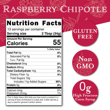 Cornabys Raspberry Chipotle Spicy Sauce (14.9 Oz.) Pack Of 1 | Perfect Combination Of Sweet And Spicy | Smoky Grilling Sauce For