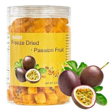XCVFDVOR Freeze-Dried Passion Fruit, No Added Sugar, 190g (6.7oz)