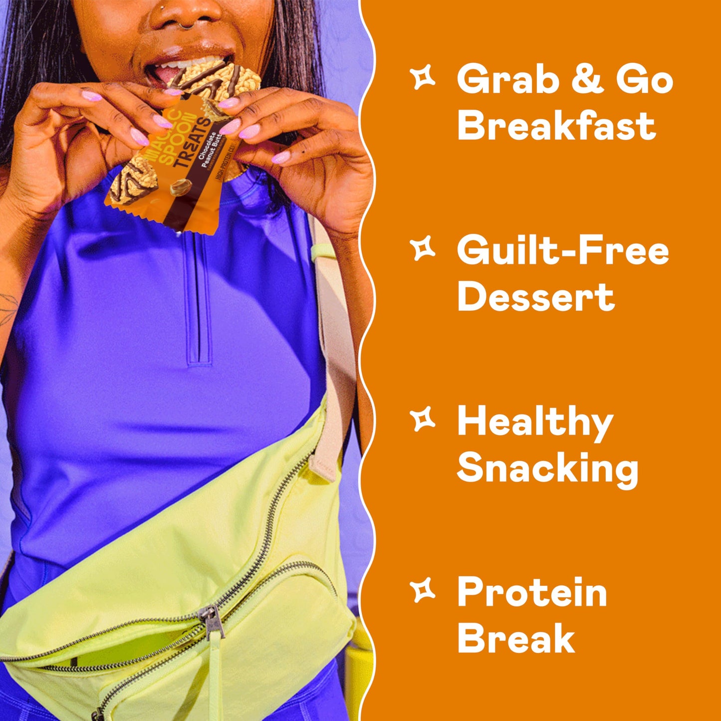 Magic Spoon Protein Bars - Chocolate Peanut Butter, High Protein, Gluten Free, Low Carb, 8 Bars (Pack of 2)