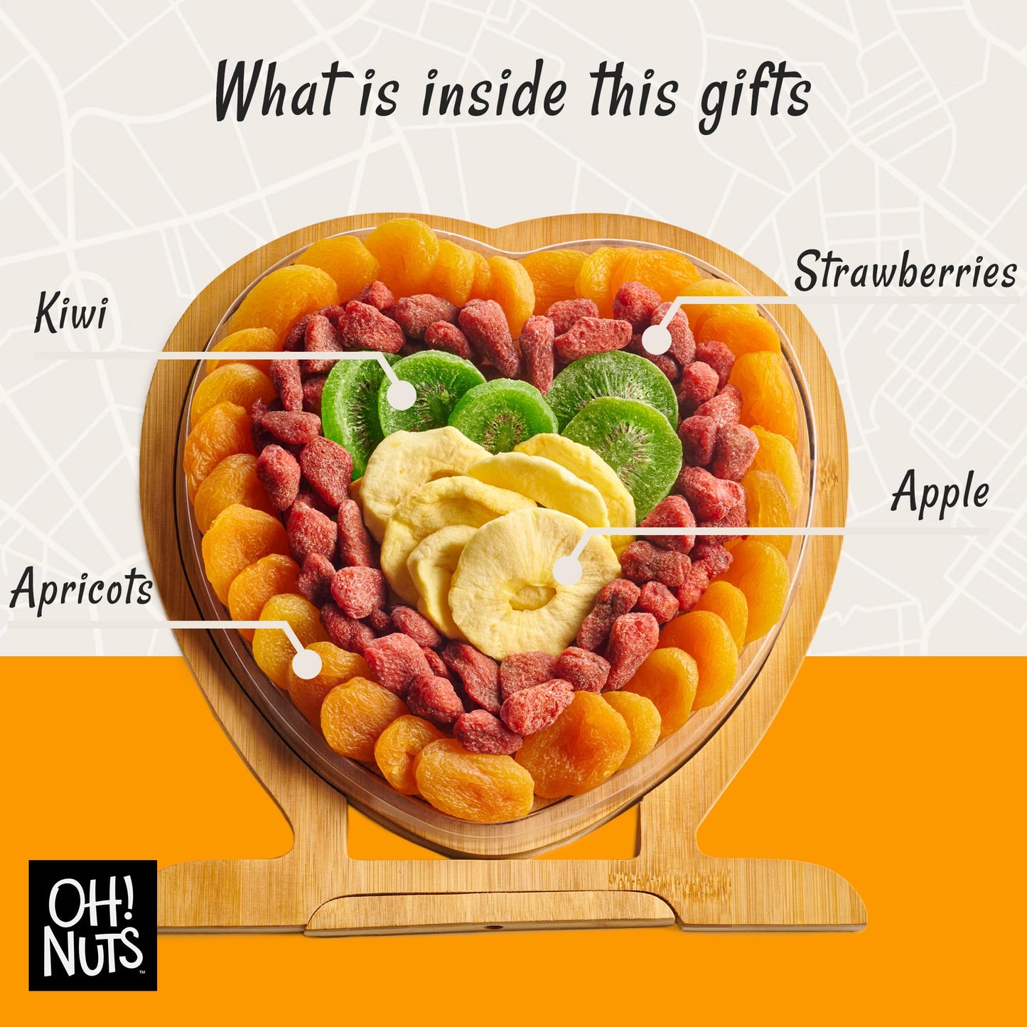 Oh! Nuts Dried Fruit Gift Basket - Premium, Healthy Assortment Of Dried Fruits, Grown And Traditionally Crafted In The Usa - Del