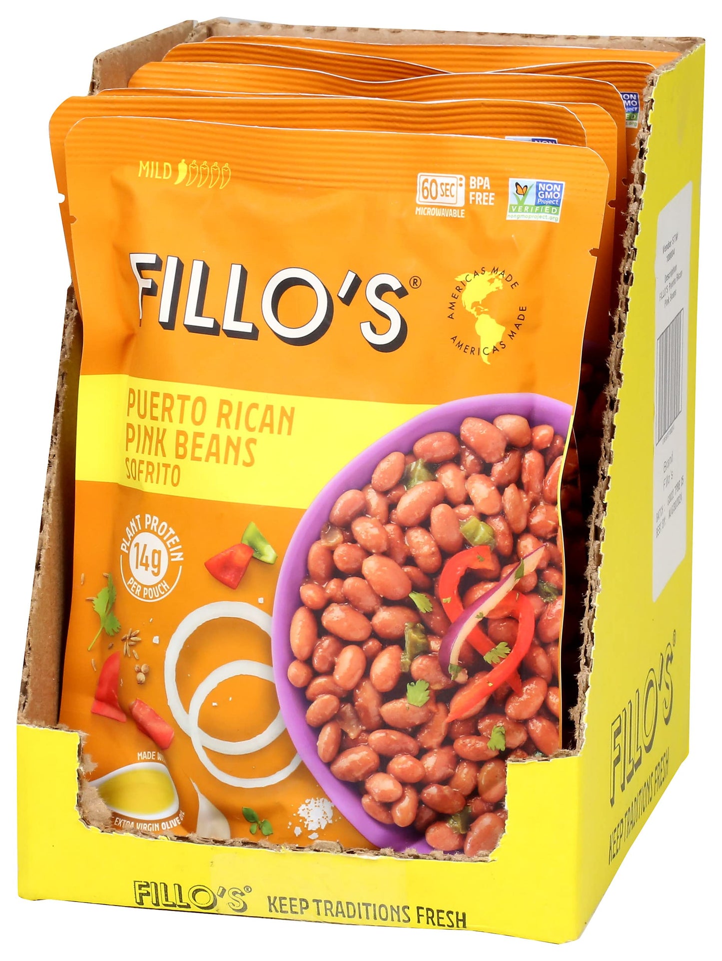 Fillos Beans Puerto Rican Pink (Pack Of 6)