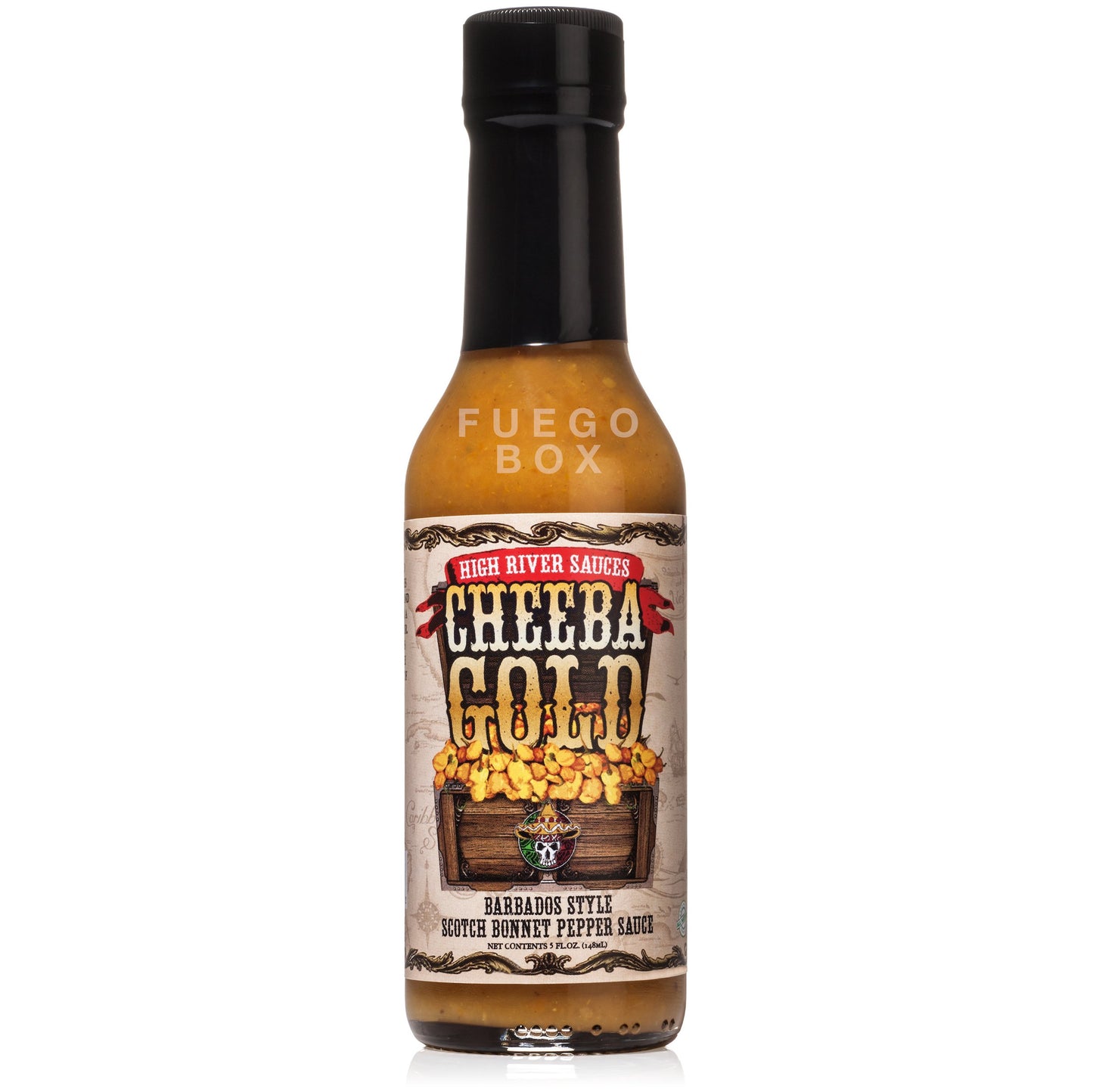 High River Sauces Cheeba Gold Barbados Style Scotch Bonnet Pepper Sauce (Single)