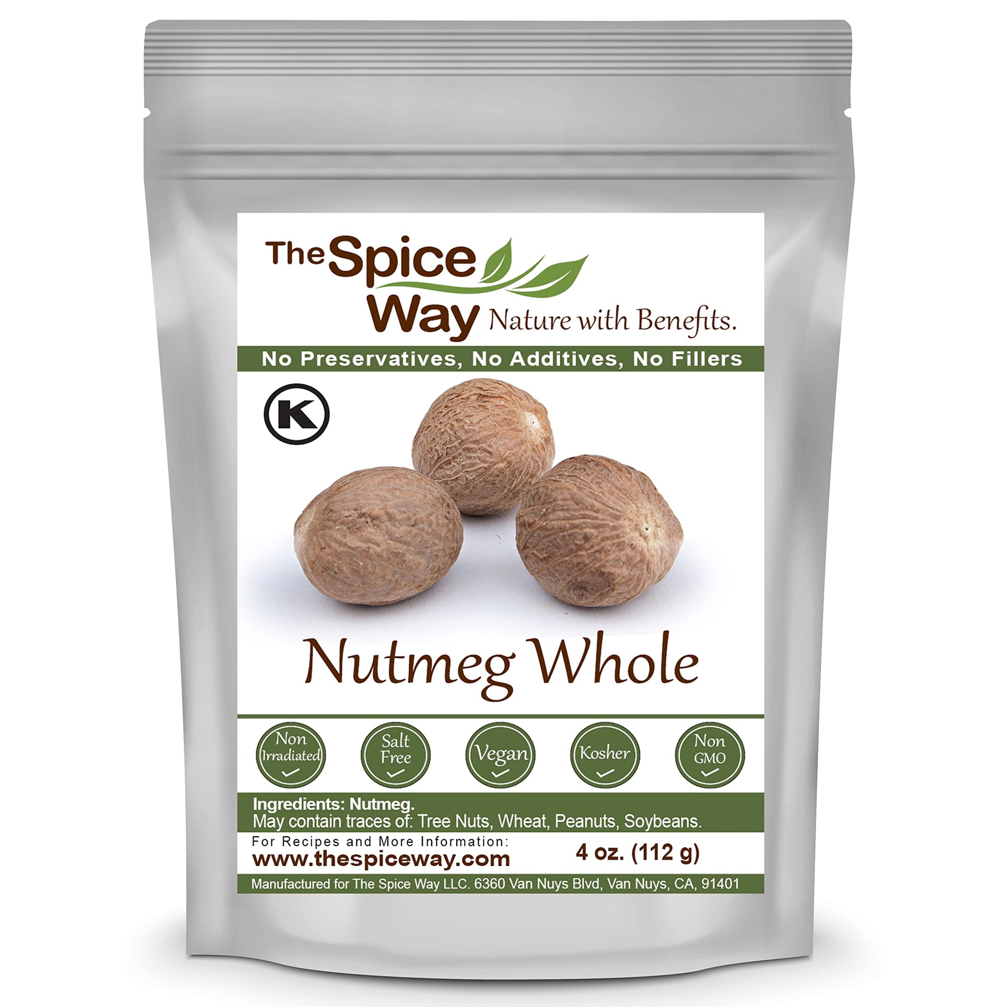 The Spice Way Nutmeg Whole - (4 Oz)