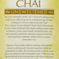 Nature'S Guru Instant Classic Chai Tea Drink Mix Unsweetened 10 Count Single Serve On-The-Go Drink Packets