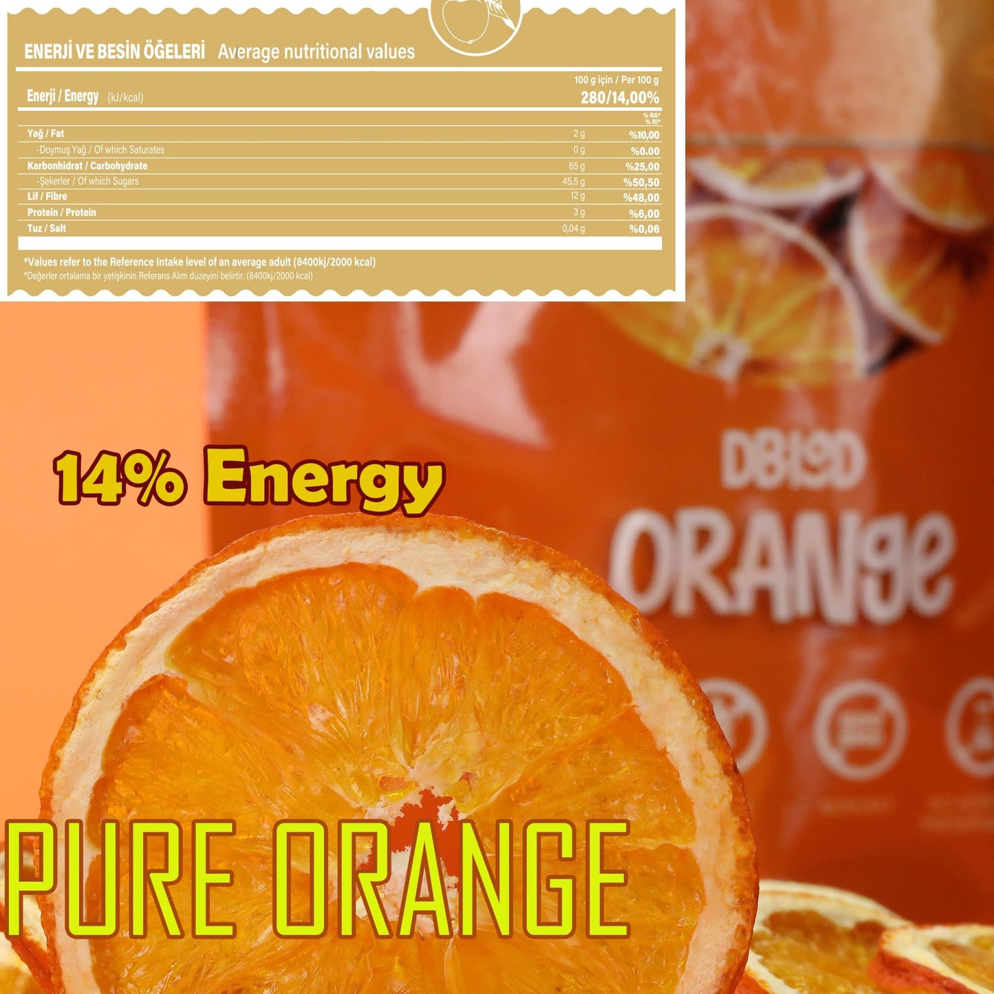 Sunny Crisps Dried Orange Slices For Cocktails 2.46 Oz - Gluten Free Dehydrated Orange Slices For Decorating And Drinks - Chewab