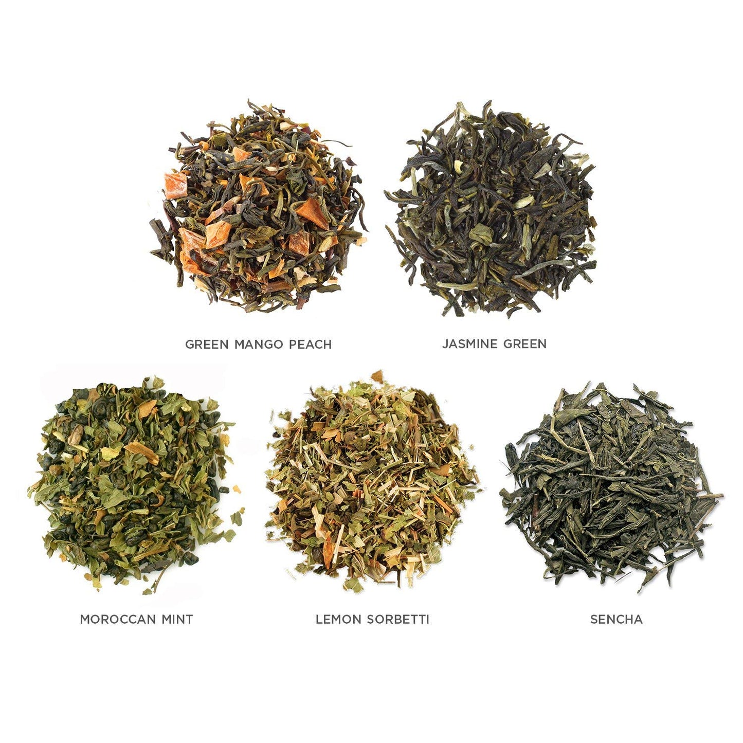 Tea Forte Single Steeps Loose Leaf Green Tea Sampler, Assorted Variety Tea Box, Single Serve Pouches, 15 Count (Pack Of 1)